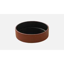 Салатник 550 мл, d 14 см, h 5,4 см, цвет черный, Jardim