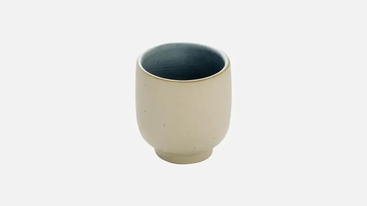 Чашка без ручки 100 мл, d 7 см, h 6,6 см, цвет серый, Nara