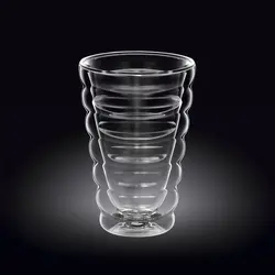 Стакан 400 мл. d=90 мм. h=160 мм. с двойными стенками Термостекло Wilmax /1/48/