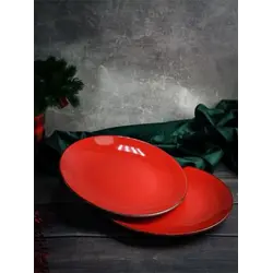 Набор обеденных тарелок Porland Seasons 28 см (2 предмета), красный