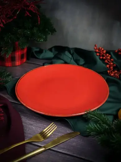 Набор обеденных тарелок Porland Seasons 28 см (2 предмета), красный