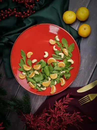 Набор обеденных тарелок Porland Seasons 28 см (2 предмета), красный