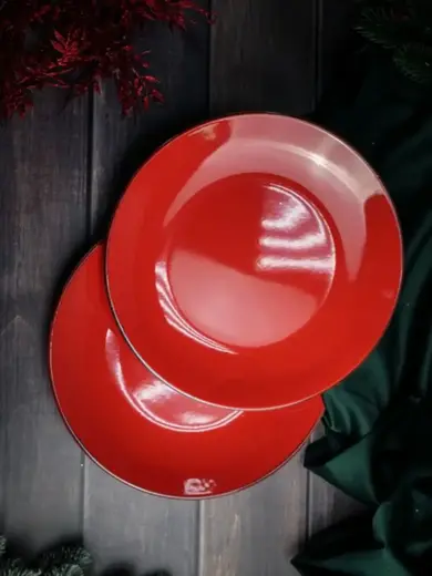 Набор обеденных тарелок Porland Seasons 28 см (2 предмета), красный