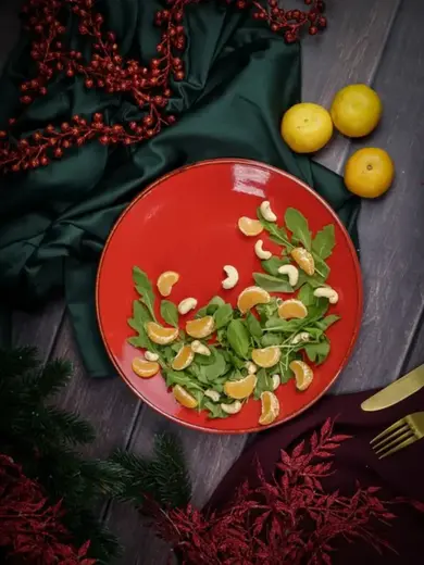 Набор обеденных тарелок Porland Seasons 28 см (2 предмета), красный