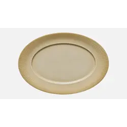 Блюдо овальное 34x23,3 см, h 2,4 см, цвет бежевый, Nature Infused