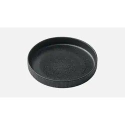 Тарелка глубокая с вертикальным бортом, (с рельефом), 1,3 л, d 24 см, h 4,2 см, цвет черный, Nara