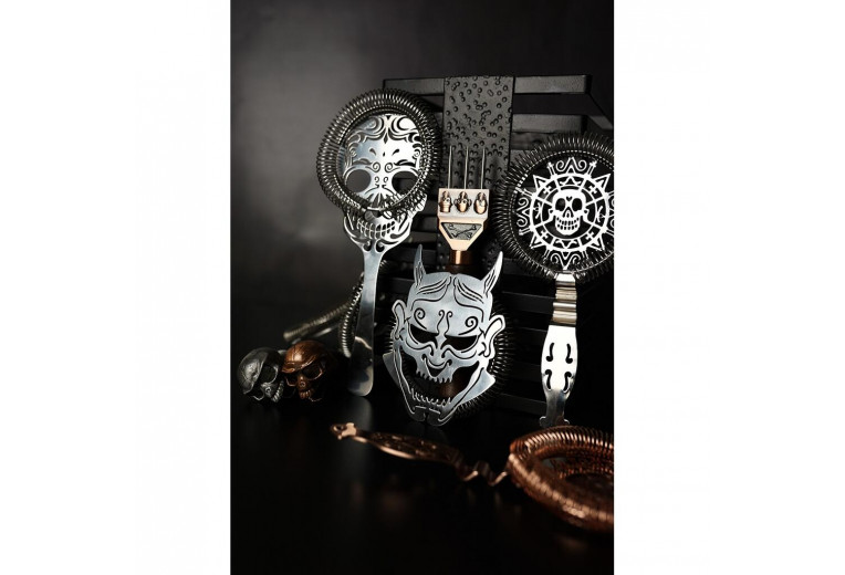 Стрейнер барный нерж. 19,3 см d 10,3 см Череп Luxury Skull P.L.- Barbossa