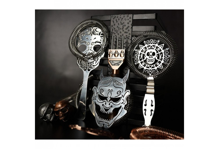 Стрейнер барный нерж. 19,3 см d 10,3 см Череп Luxury Skull P.L.- Barbossa