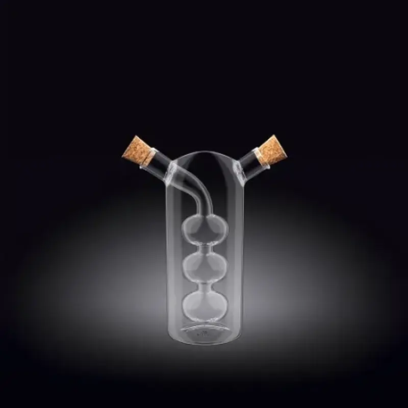 Бутылка для масла и уксуса 300/60 мл. 2в1 Термостекло Wilmax /1/40/