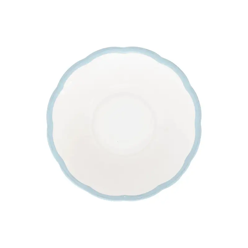 Салатник с цветным кантом (голубой) Ø 16,8 см