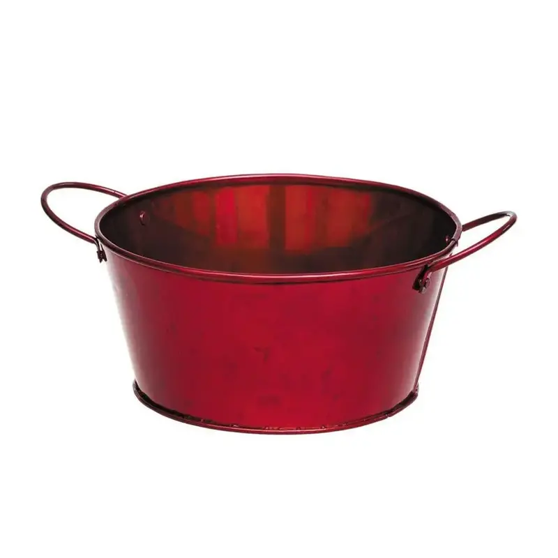 Емкость Ведро для подачи и сервировки 850 мл d 15,4 см h7,2 см малиновый цвет Vintage сталь P.L.