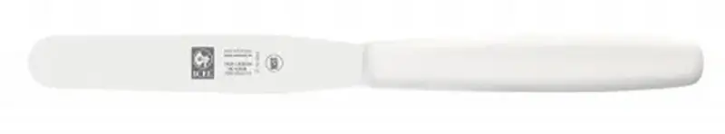 Лопатка 20,5 см. прямая раб. часть 10*1,7 см. нерж. узкая с пластик. ручкой, белая Icel /1/6/