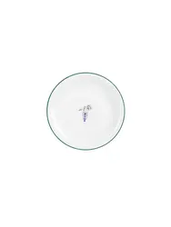 Тарелка мелкая Porland Vaso Piccolo DS15 22 см, кант зеленый