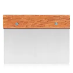 Скребок 15*7,5 см нерж. с дерев. ручкой P.L. Proff Cuisine