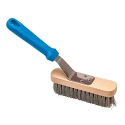 Щетка для гриля 27 см. 17*4 см. со стальной щетиной h=2 см., ручка пластик Gimetal (AC-SPGT2) /1/6/