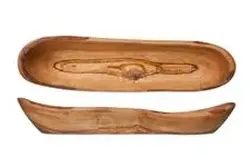 Тарелка для хлеба и фруктов, из оливкового дерева, 32-38CM X 9-14CM