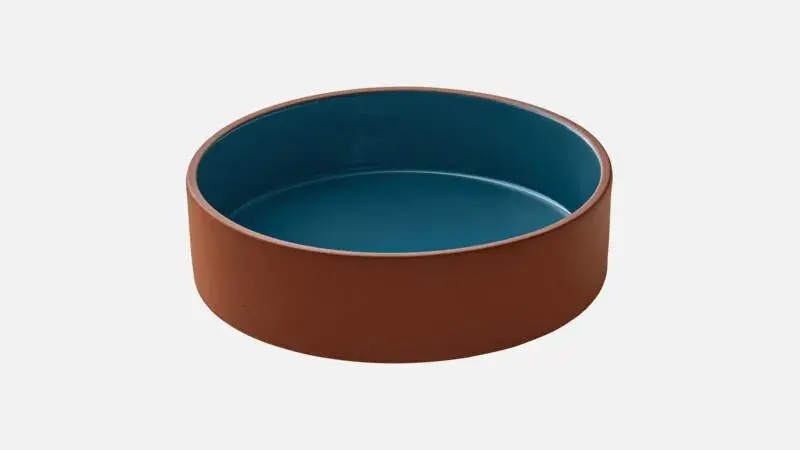 Салатник 550 мл, d 14 см, h 5,4 см, цвет голубой, Jardim