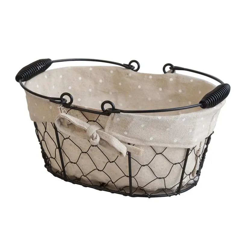 Корзина для хлеба 25*17 см h12 см с хлопковой вставкой SUNNEX