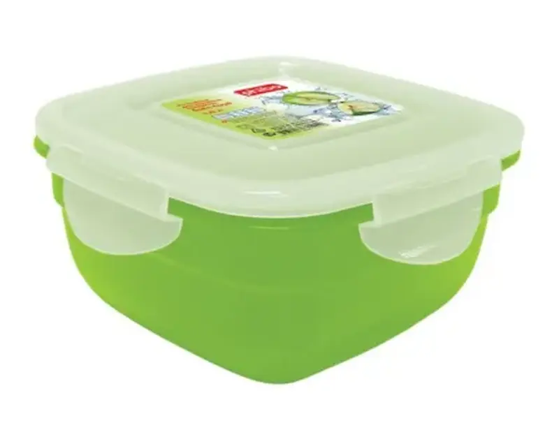 Контейнер для продуктов квадр. 1,0 л. 16*16*8 см. п/п цвет в ассорт. SAFE-FOOD (431157312) /1/28/