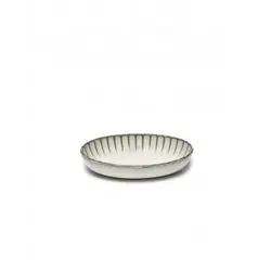 Блюдо овальное глубокое L19 x W 13 x H 3,7 см, цвет белый, Inku