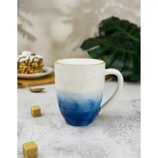Кружка 400 мл голубая d 9 см h11 см фарфор "The Sun Eco" P.L. Proff Cuisine [4]