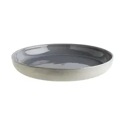 Тарелка d=240 мм. глубокая 400 мл. h=35 мм. Серый, форма Граунд Bonna /1/6/450