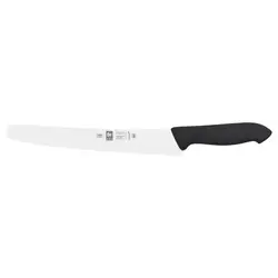 Нож кондитерский 250/380 мм. с волн. кромкой, черный антибактер. ручка HoReCa Icel /1/6/