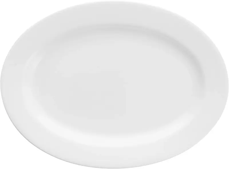 Блюдо овальное с римом 24 см, Gracia, Bone China Classics