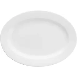 Блюдо овальное с римом 24 см, Gracia, Bone China Classics