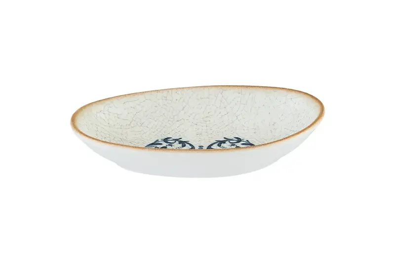 Блюдо овальное 120*80 мм. Виенто, форма Ваго волнистый край Bonna /1/12/ 