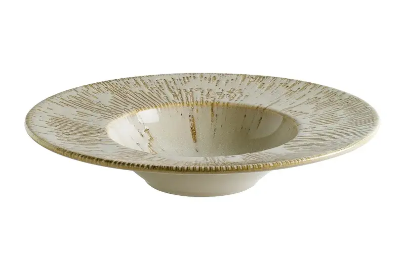 Тарелка для пасты d=280 мм. 400 мл. Снэл Песок, форма Банкет Bonna /1/6/396