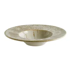 Тарелка для пасты d=280 мм. 400 мл. Снэл Песок, форма Банкет Bonna /1/6/396