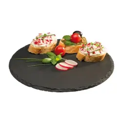 Блюдо для подачи круглое, APS, Slanec, d 28 см, h 1.2 см