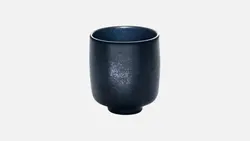 Кружка без ручки 320 мл, d 8 см, h 9,5 см, цвет черный, Nara