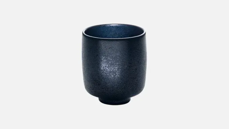 Кружка без ручки 320 мл, d 8 см, h 9,5 см, цвет черный, Nara