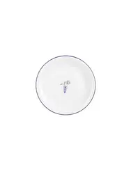 Тарелка мелкая Porland Vaso Piccolo DS15 22 см, кант синий