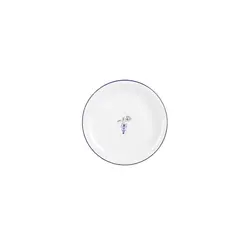 Тарелка мелкая Porland Vaso Piccolo DS15 22 см, кант синий