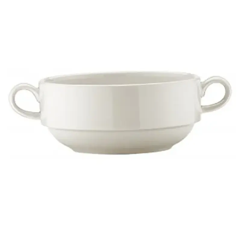 Бульонница 350 мл.с ручками d=120 мм.Белый,формаБанкет(блюдце62956,68287,69991)Bonna/1/12/720/ 