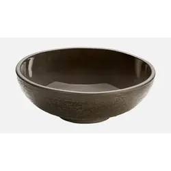 Салатник (с рельефом) 1,15 л, d 21 см, h 7,2 см, цвет серо-коричневый, ReNew