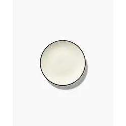 Тарелка мелкая d 17,5 см, h 0,9 см, цвет белый/черный, декор 1, DÉ