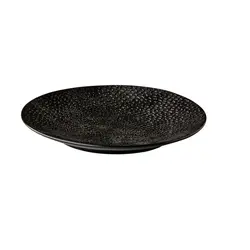 Тарелка мелкая 16 см, цвет черный, Honeycomb