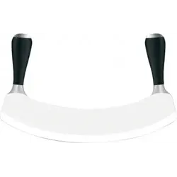 Нож для овощей 260 мм. с двумя ручками, черный Pinti /1/