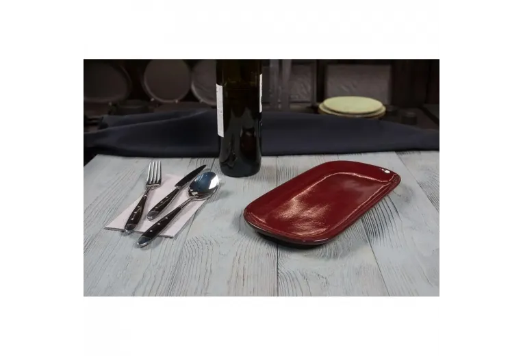 Блюдо овальное 29,2*14*2 см Evolution Dark Red P.L. Proff Cuisine [1]