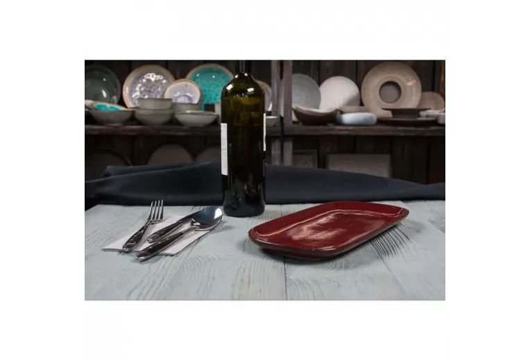 Блюдо овальное 29,2*14*2 см Evolution Dark Red P.L. Proff Cuisine [1]