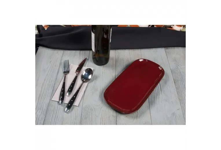 Блюдо овальное 29,2*14*2 см Evolution Dark Red P.L. Proff Cuisine [1]