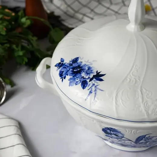 Супница P.L. Proff Cuisine Blue Flower 2,3 л d 23,4 см h22,5 см