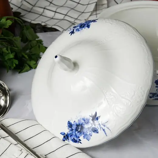 Супница P.L. Proff Cuisine Blue Flower 2,3 л d 23,4 см h22,5 см