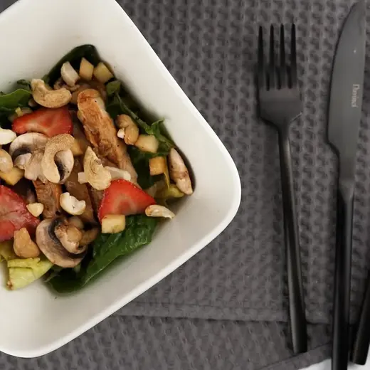 Салатник 550 мл 16*16 см квадратный белый фарфор P.L. Proff Cuisine [6]