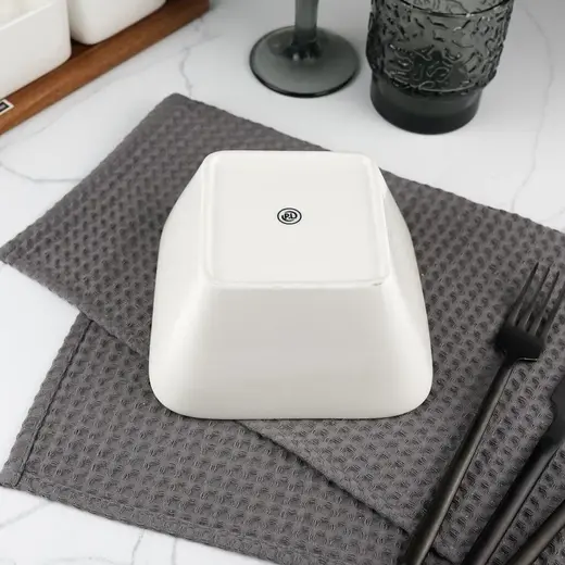 Салатник 550 мл 16*16 см квадратный белый фарфор P.L. Proff Cuisine [6]