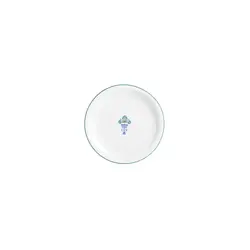 Тарелка мелкая Porland Vaso Piccolo DS14 18 см, кант зеленый